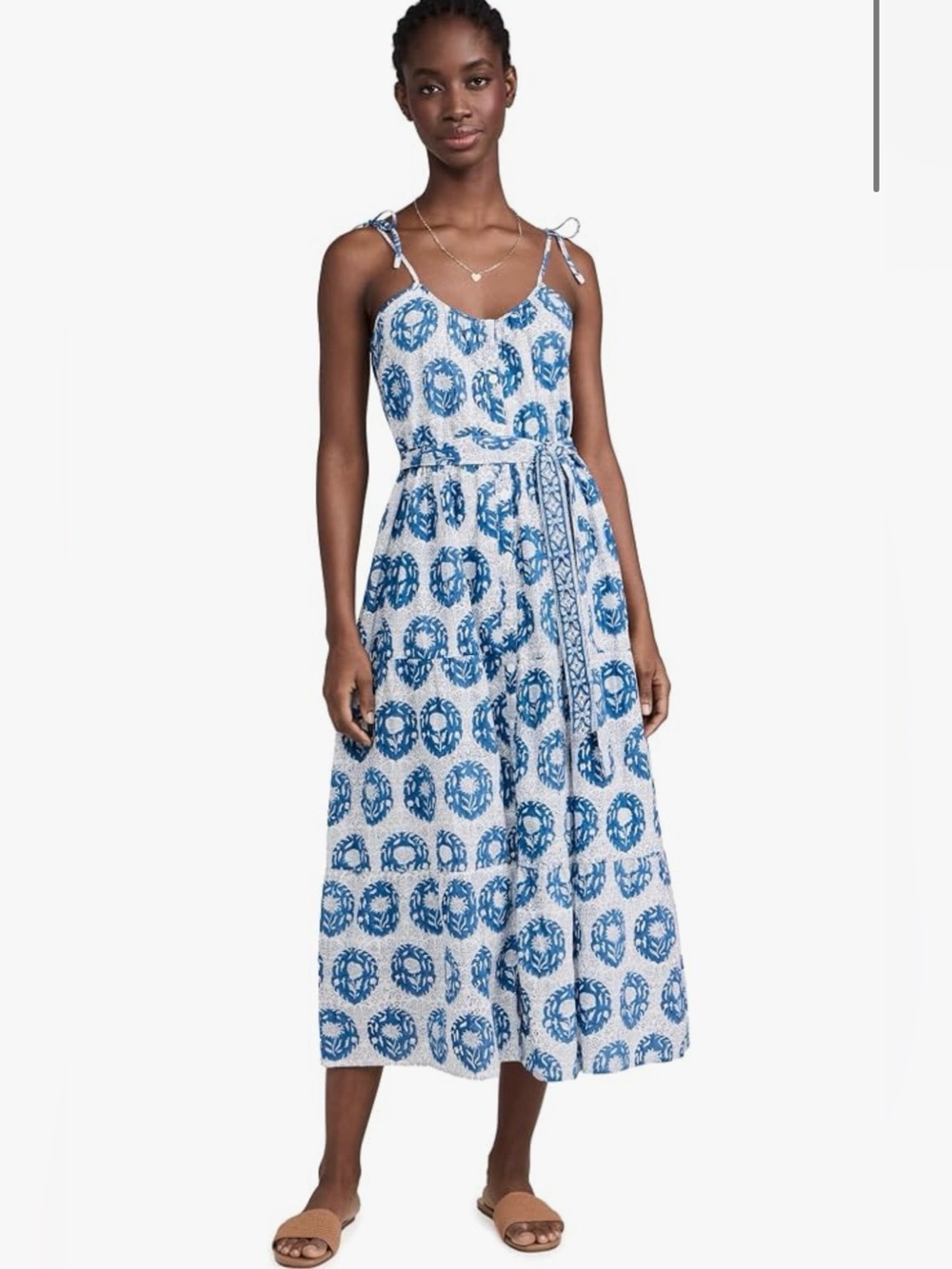 Marea Siesta Dress - Blue Print